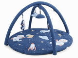 Haus and Kinder Play Mat for Babies and Activity Gym for 0-2 years with 4 Rattles