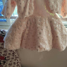 Winter Partywear Frock/Dress with Fur Jacket – Stylish and Warm Ensemble for Special Occasions.