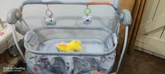 INFANTSO Automatic Baby Cradle & Swing – Cute, Comfortable & Safe
