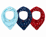 Hosiery Cotton Baby V Shape Bib | Assorted Colors | Steel Snap Button Closure