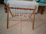 Woodbee toys playgym with mobiles