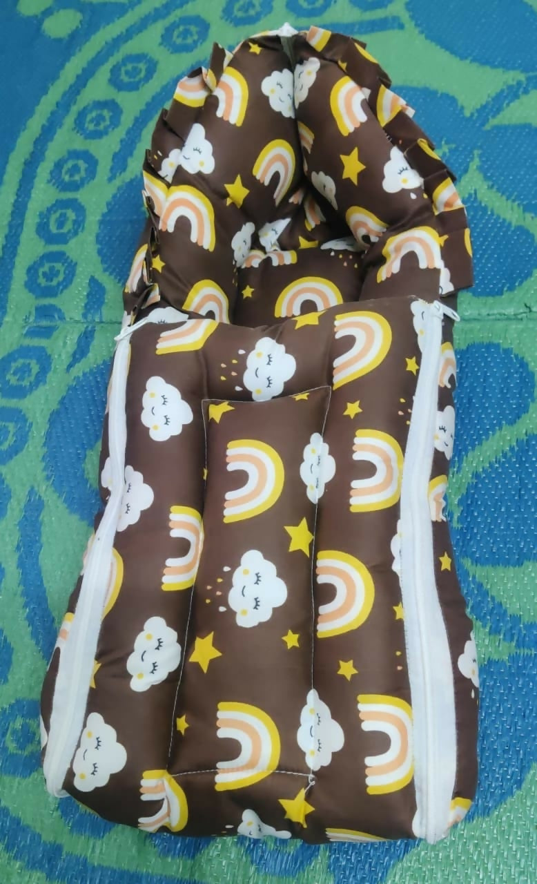 Baby Nest (Infant Lounger) – Rainbow Print