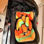 R for Rabbit Picaboo infant car seat with rear-facing design, cushioned seating, secure safety harness, ergonomic carry handle, and protective side support for safe and comfortable travel with newborns and infants.