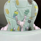R for Rabbit Marshmallows high chair with adjustable seating, feeding tray, secure safety harness, sturdy frame, and comfortable support for babies during mealtimes.