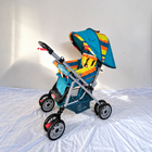 R FOR RABBIT Lollipop Lite Baby Pram B187 in Rainbow with reversible handle and reclining seat.