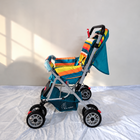 R FOR RABBIT Lollipop Lite Baby Pram B187 in Rainbow with reversible handle and reclining seat.
