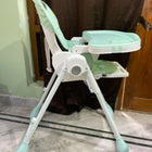 R for Rabbit Marshmallows high chair with adjustable seating, feeding tray, secure safety harness, sturdy frame, and comfortable support for babies during mealtimes.