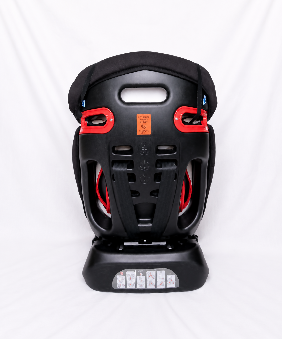 R for Rabbit Jack N Jill Grand convertible car seat (0–25 kg) with rear and forward-facing modes, adjustable headrest, 5-point safety harness, side-impact protection, and cushioned comfort for growing children.