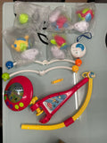 HUANGER Baby Crib Hanging Toy Mobile with Lights and Music, Moon and Stars Projection for Infant