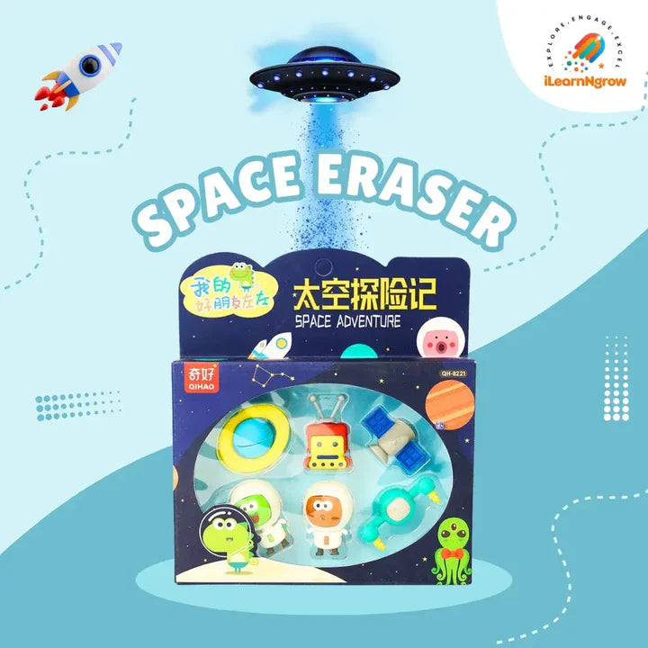 ILEARNGROW Space Sipper +Space Eraser + Space Wallet