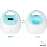 SPECTRA S1 Plus electric breast pump with rechargeable battery, adjustable suction settings, milk collection bottles, portable design, and comfortable breastfeeding support for nursing mothers.