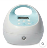 SPECTRA S1 Plus electric breast pump with rechargeable battery, adjustable suction settings, milk collection bottles, portable design, and comfortable breastfeeding support for nursing mothers.