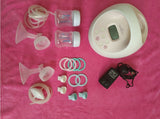 Spectra S2 USA wired electric breast pump with adjustable suction, hospital-grade performance, comfortable milk expression, and compact design for breastfeeding moms.

