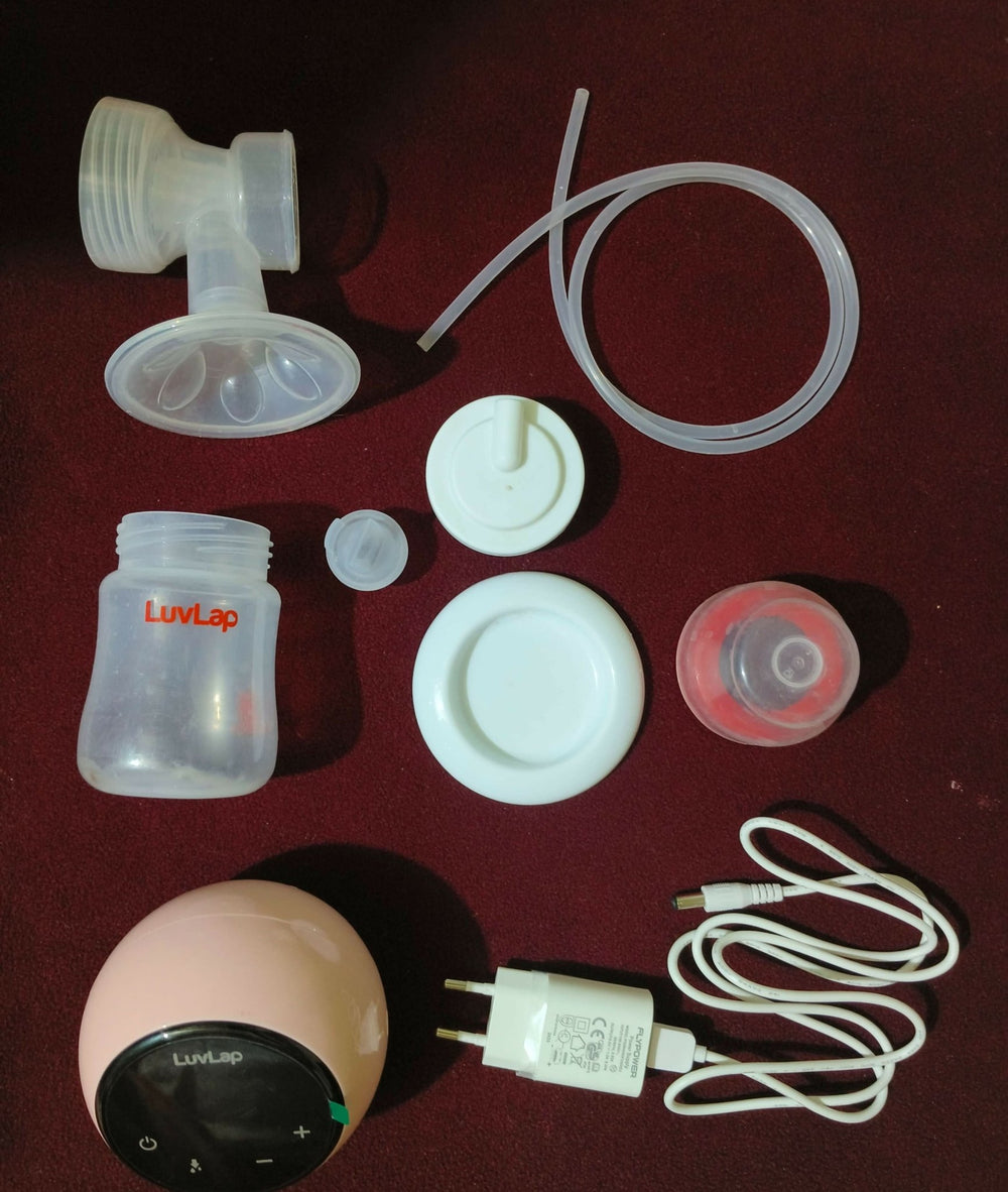The LUVLAP Adore Electric Breast Pump is a perfect companion for new mothers, offering a hassle-free and comfortable breastfeeding experience. 