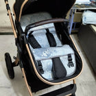 Star and Daisy Easy Go travel-friendly stroller with lightweight foldable design, reclining seat, safety harness, smooth wheels, and compact comfort for baby travel and everyday outings.