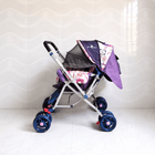 STAR & DAISY reversible baby stroller pram with mosquito net, reclining seat, reversible handle, safety harness, adjustable canopy, and comfortable travel support for babies.
