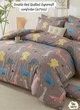 SUMMERBELL double bed quilted comforter made from soft, breathable fabric with plush filling and elegant quilted stitching for cozy warmth and year-round comfort.