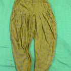 Saka Designs By Sapna Half Sleeves Floral Motif Foil Printed & Lace Embellished Top Dhoti And Dupatta Set - Red & Mustard Yellow