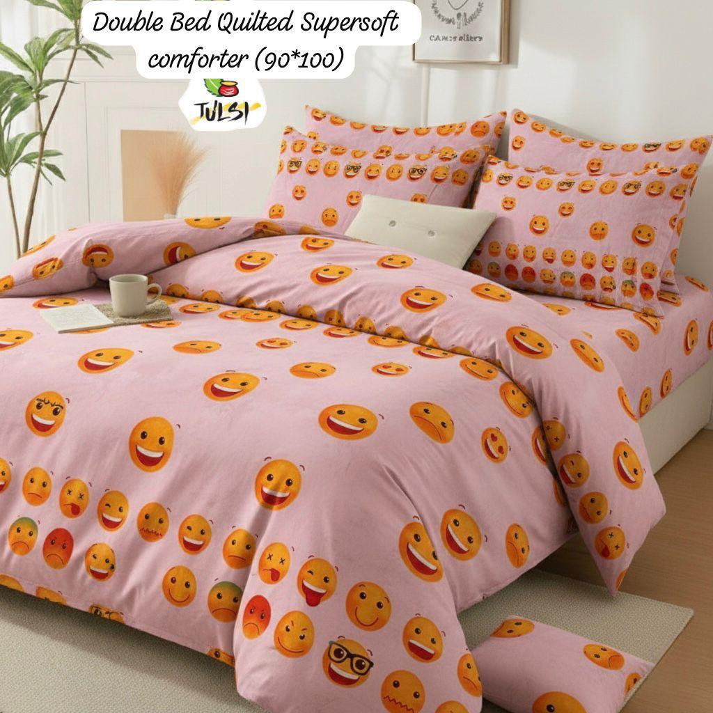 SUMMERBELL double bed quilted comforter made from soft, breathable fabric with plush filling and elegant quilted stitching for cozy warmth and year-round comfort.