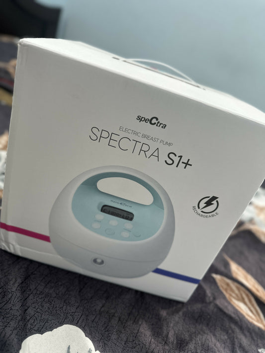 SPECTRA S1+ Rechargeable Electric Breast Pump with adjustable suction settings and portable design.