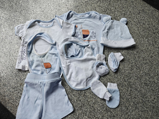 MY MILESTONES  Infant Essentials Set of 8 Blue