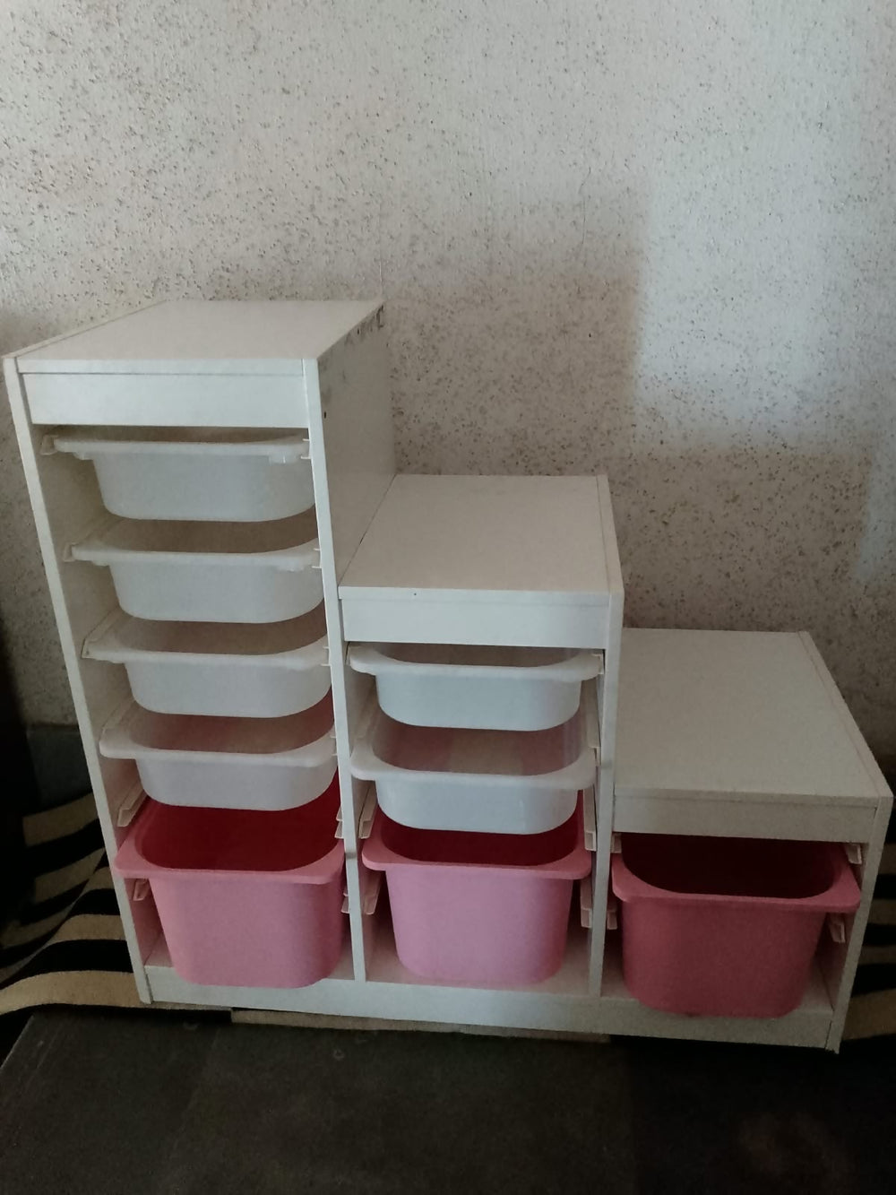 TROFAST Storage Combination with Boxes – White/Multicolour