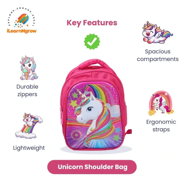 ILEARNNGROW School Shoulder Bag for Kids