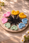 Handmade Crochet Hair Clips for Girls | Cute & Soft Baby Hair Accessories | Colorful Designer Clips