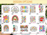 Teacher's Day Special Personalized Glass Tumbler with custom teacher name or message, reusable steel straw, secure lid, and stylish transparent design for everyday drinks and thoughtful teacher gifting.