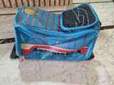 Thomas & Friends kids trolley luggage with colorful character design, sturdy wheels, telescopic handle, and spacious storage for children's travel, school trips, and vacations.