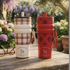 Insulated Tumbler (700 ml) with double-wall stainless steel insulation, spill-resistant lid, reusable straw, ergonomic design, and large capacity to keep beverages hot or cold for hours.