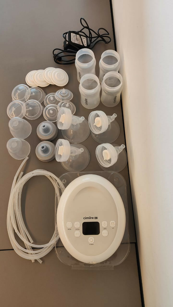 Efficient and comfortable pumping with the CIMILRE Double Electric Breast Pump, featuring dual pumping capability and customizable settings for breastfeeding mothers.