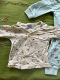Toffee House, Cucumber, Pink Rabbit - Pyjama TShirt set - Pink, Light green and yellow (Set of 3)