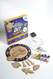 Transform your child's room into a cosmic sanctuary with the Cosmic Creations DIY Space Exploration Clock Kit. 