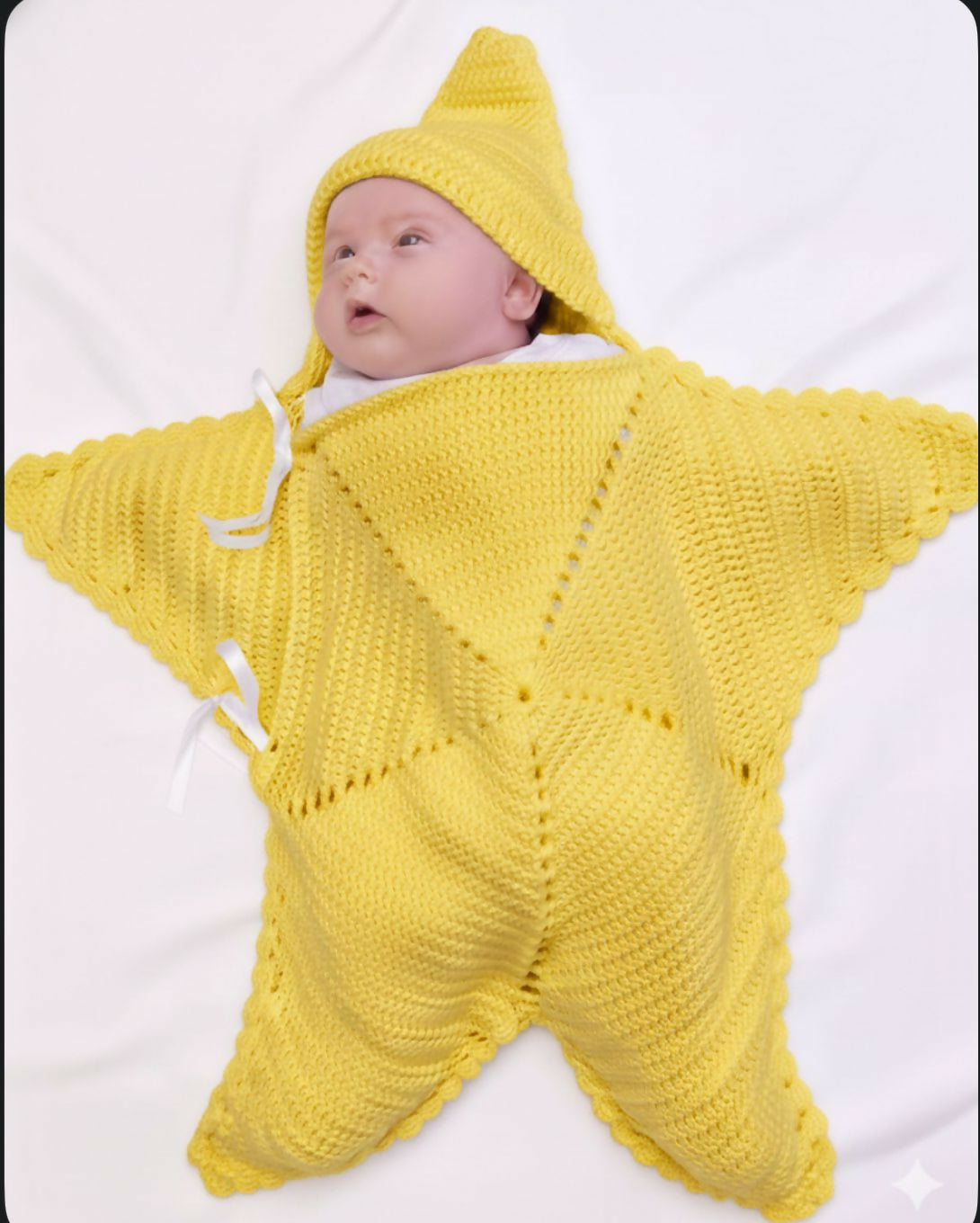 Handmade Customized Crochet Baby Cocoon