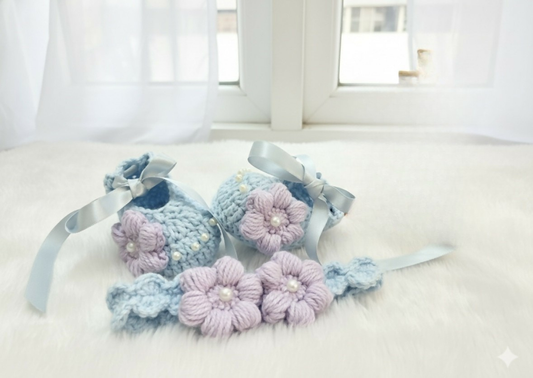 Crochet Booties and Headband Set!