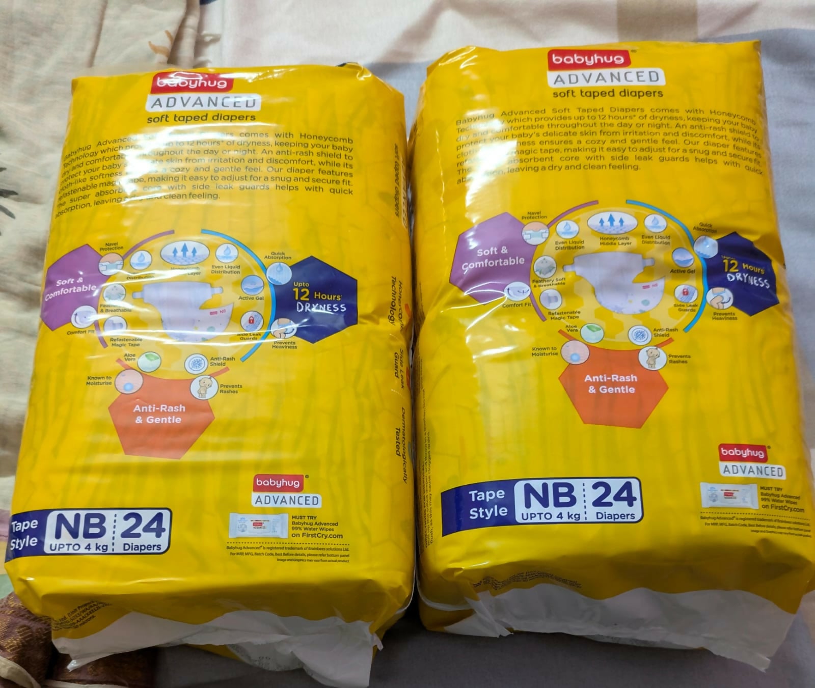 Buy Babyhug Advanced Pant Style Diapers – New Born (NB) – Soft, Absorbent, and Gentle Diapers for Newborns

