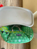 CHICCO  Polly Easy Highchair with Large Seat, 7-Height Adjustments & Safety Belt, For Babies 6m+ (Crocodile, Green)
