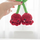 Crochet velvety keychain