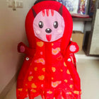 Fab and Funky Manual Cradle for Baby - Red: Sturdy, soothing, and stylish rocking cradle for newborns, with a vibrant red design and easy assembly.