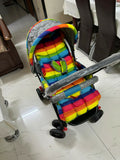 BABYHUG Cosy Cosmo Stroller/Pram with Reversible Handle offers comfort and convenience, featuring a back pocket and smooth maneuverability for your baby’s outings.

