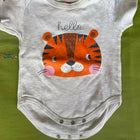 BABY HUG Onesies (Set of 3) - Orange, White and Grey
