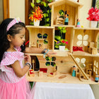 Wooden Doll House- Multi Arrangement 3 Storied Play Set - PyaraBaby