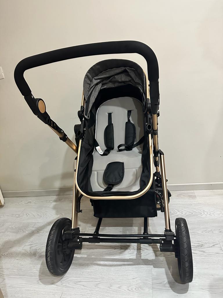 HUNY HUNY 4 In 1 Stroller/Pram with Car Seat/ Rocker/ Carry Cot - PyaraBaby
