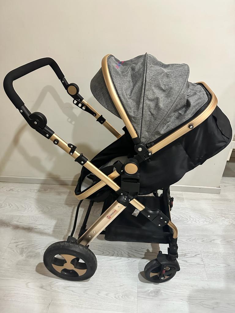 HUNY HUNY 4 In 1 Stroller/Pram with Car Seat/ Rocker/ Carry Cot - PyaraBaby