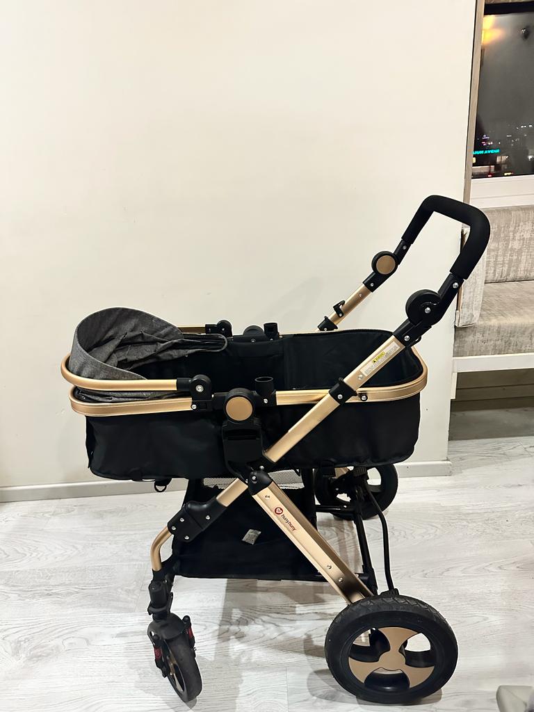 HUNY HUNY 4 In 1 Stroller/Pram with Car Seat/ Rocker/ Carry Cot - PyaraBaby
