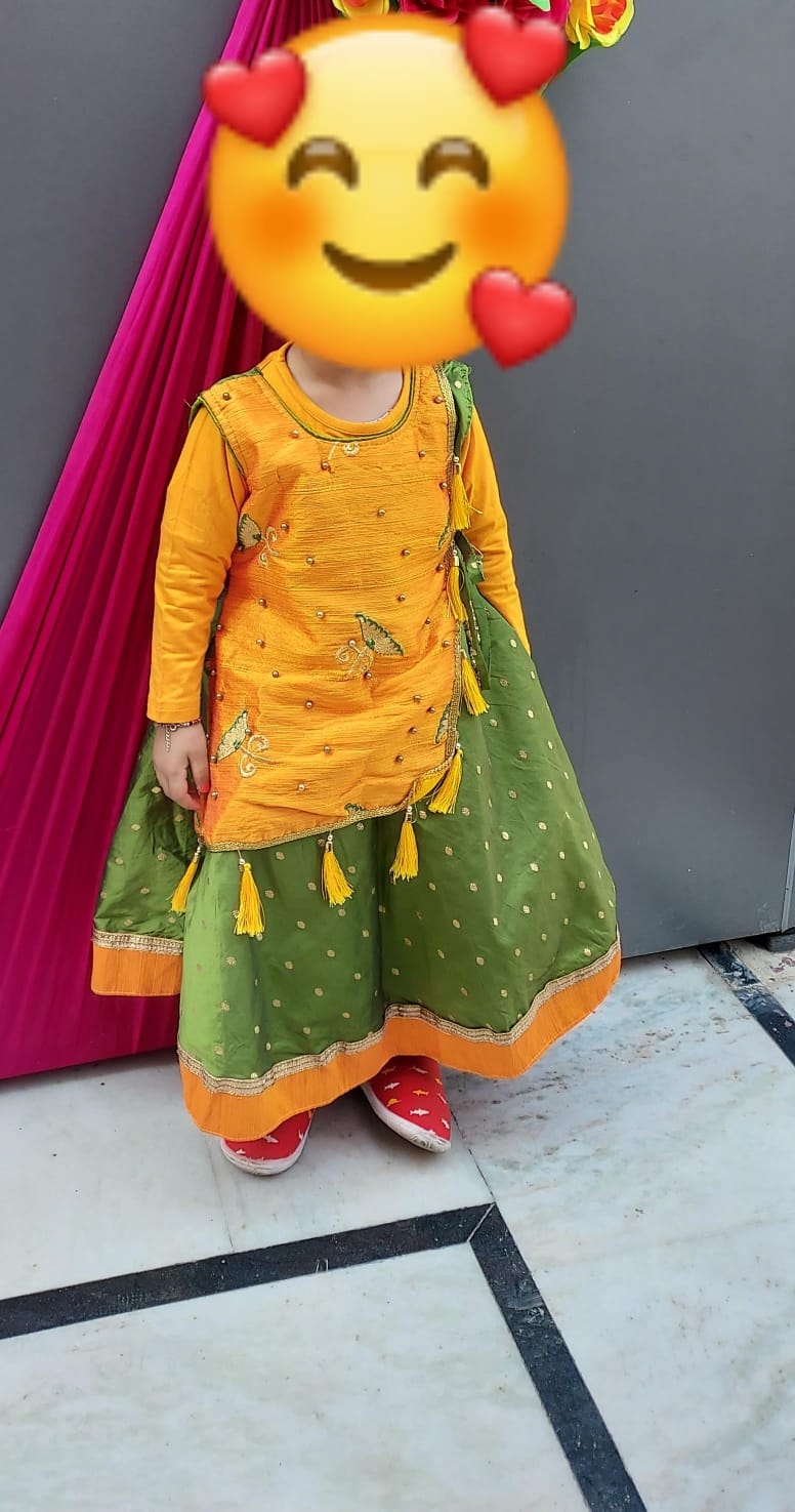 Pure Silk Designer Boutique Ready Gown for Baby Girl - PyaraBaby