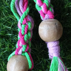 Soothe your teething baby naturally with our Neem Macrame Teethers, crafted from high-quality neem wood and soft macrame for safe and soothing relief.