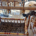 Wooden Balmukut Traditional Cradle With Parna, Dimensions: 26W×40H in Inch