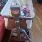 StarAndDaisy Automatic Baby Cradle Swing with Remote Control, Baby Bedside Cradle Crib, Bluetooth and Music (Brown
